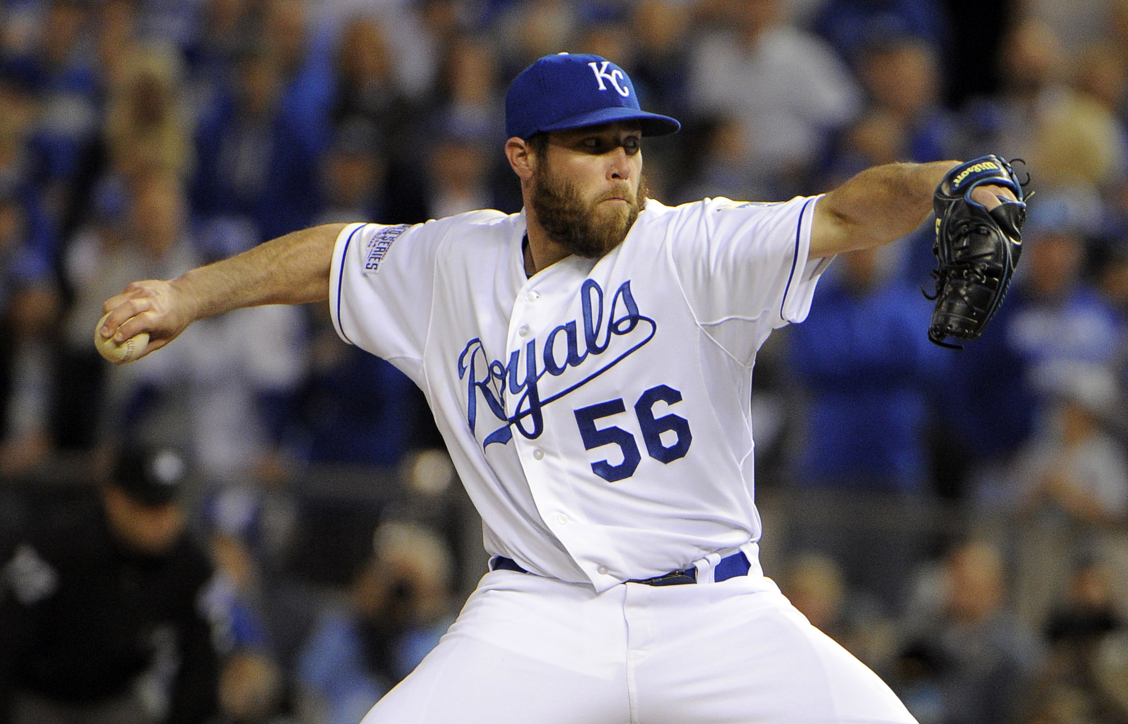 Greg Holland has notched seven postseason saves for Kansas City. (USA TODAY Sports)