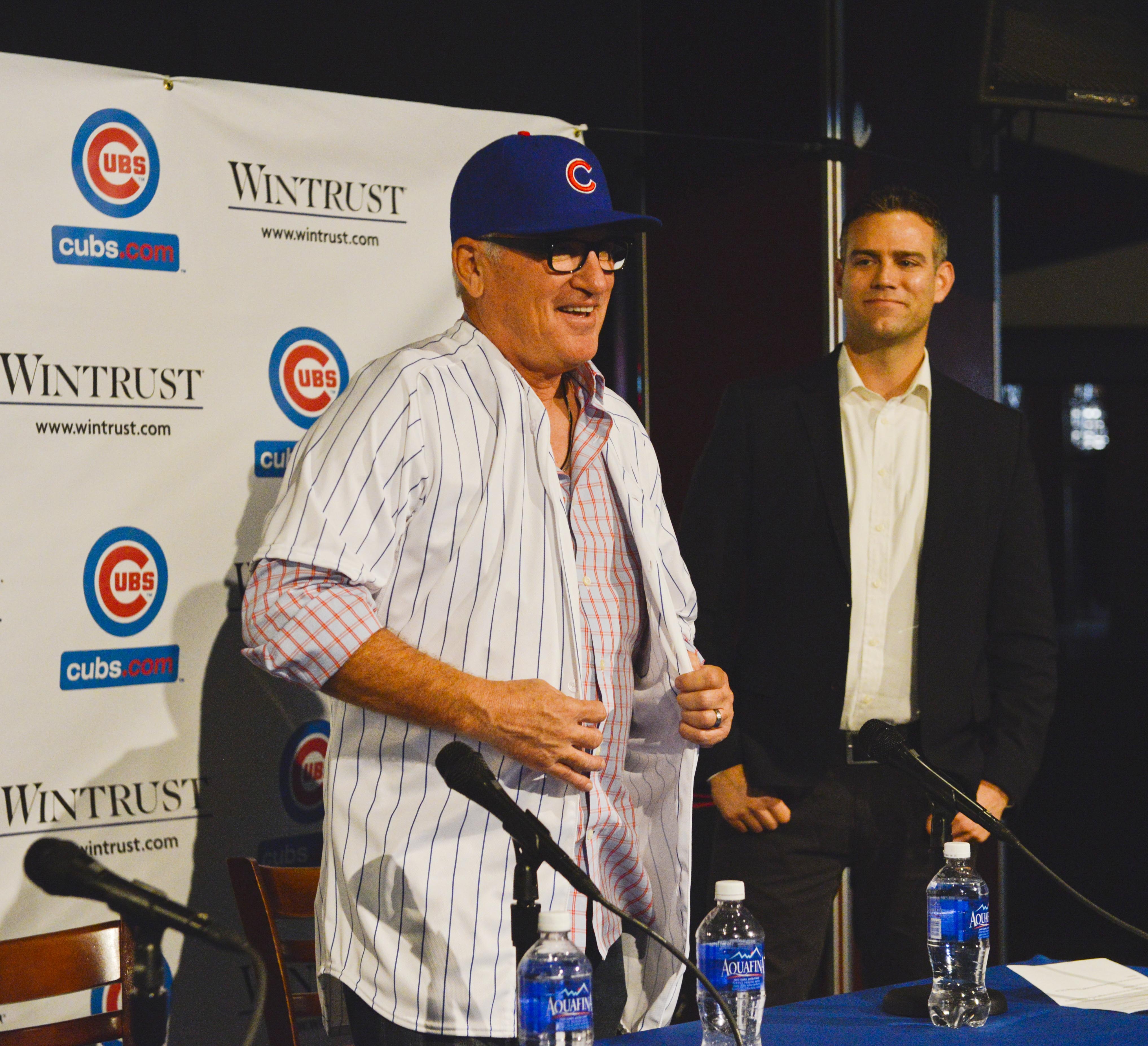 Joe Maddon was introduced Nov. 3 as Cubs manager. (USA TODAY Sports)
