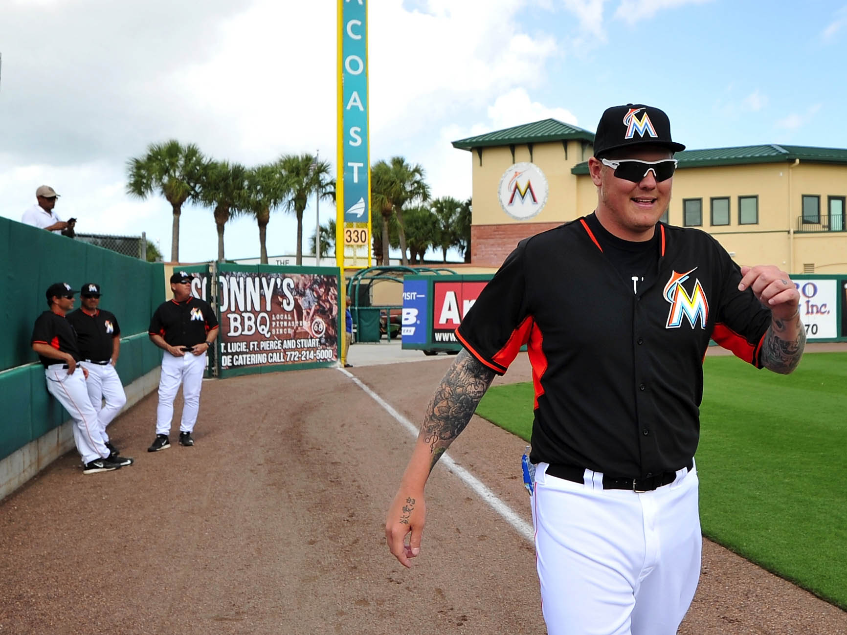 Mat Latos is among the additions to the Marlins for 2015. (USA TODAY Sports)