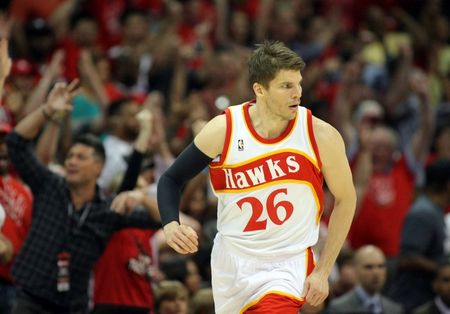 Kyle Korver's sweet stroke helped fuel the Hawks' surprising rise. (Brett Davis-USA TODAY Sports)