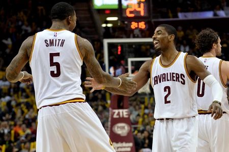 When J.R. Smith and Kyrie Irving get hot, the Cavaliers are downright scary. (Ken Blaze-USA TODAY Sports)