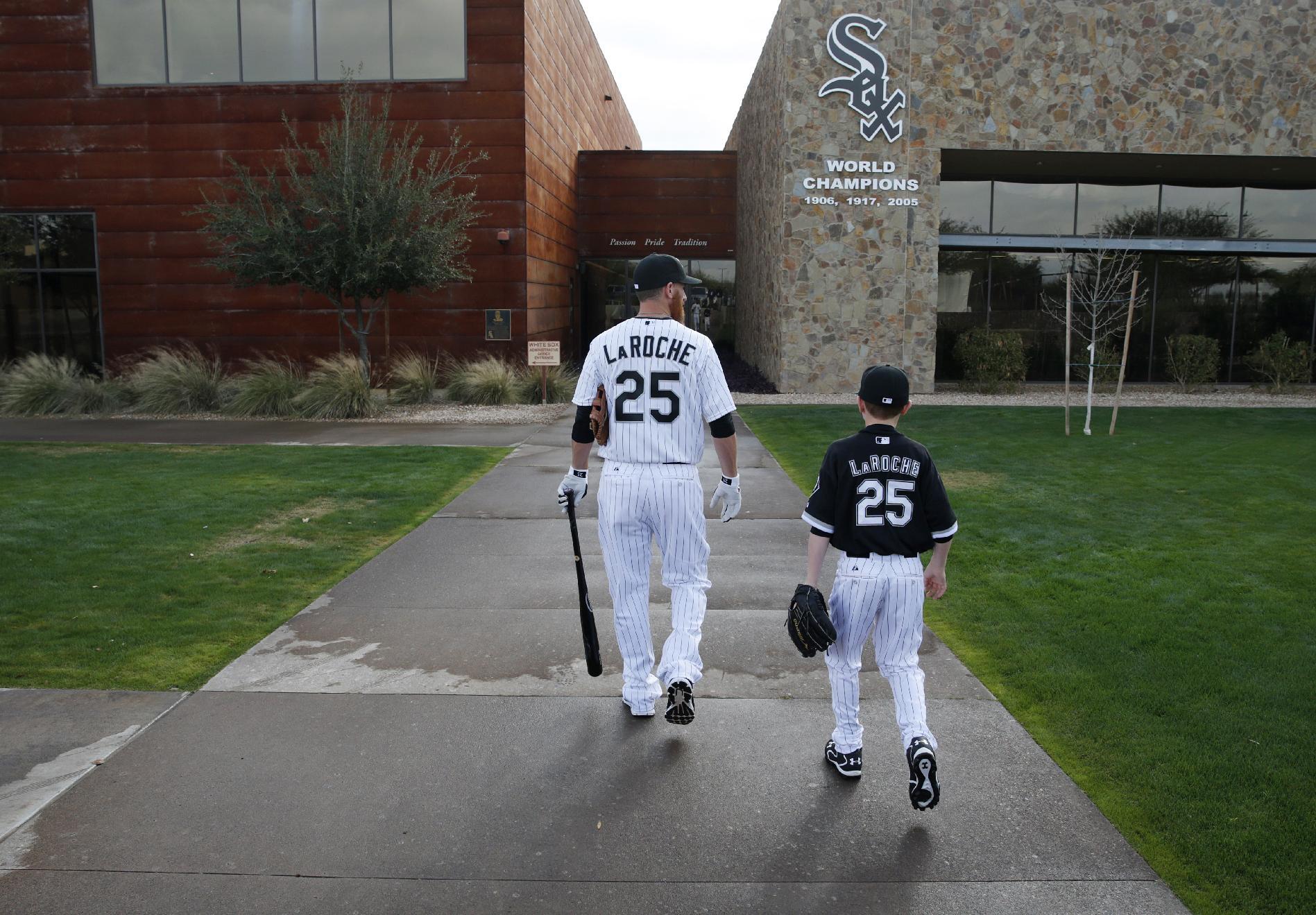 Adam and Drake LaRoche. (AP Photo/John Locher)