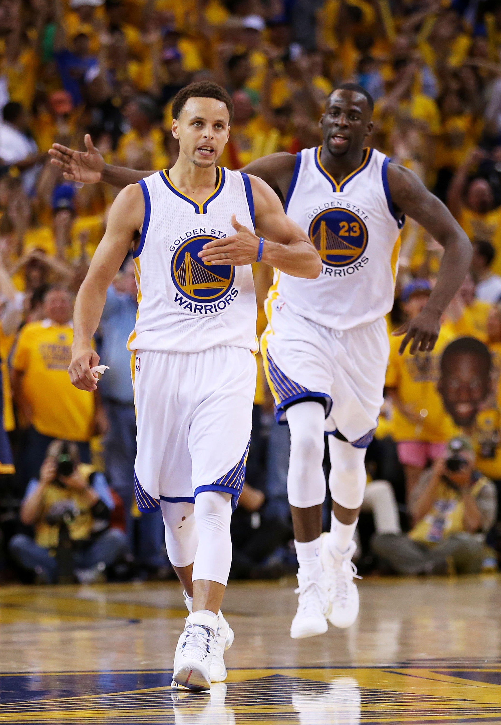 Stephen Curry and Draymond Green are back for more. (Ezra Shaw/Getty Images)