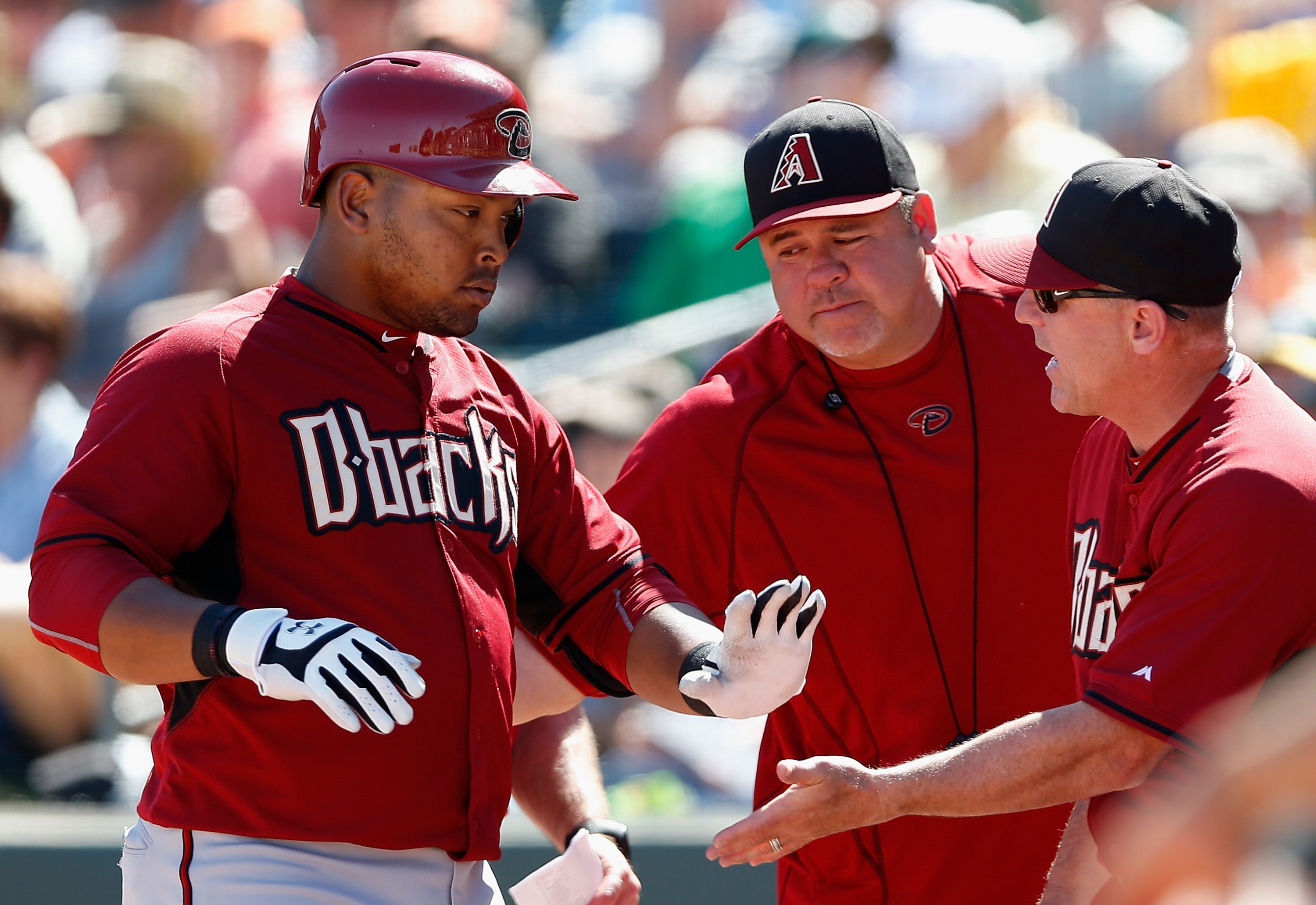 New Cuban import Yasmany Tomas didn't have a great spring for Arizona. (Getty Images)