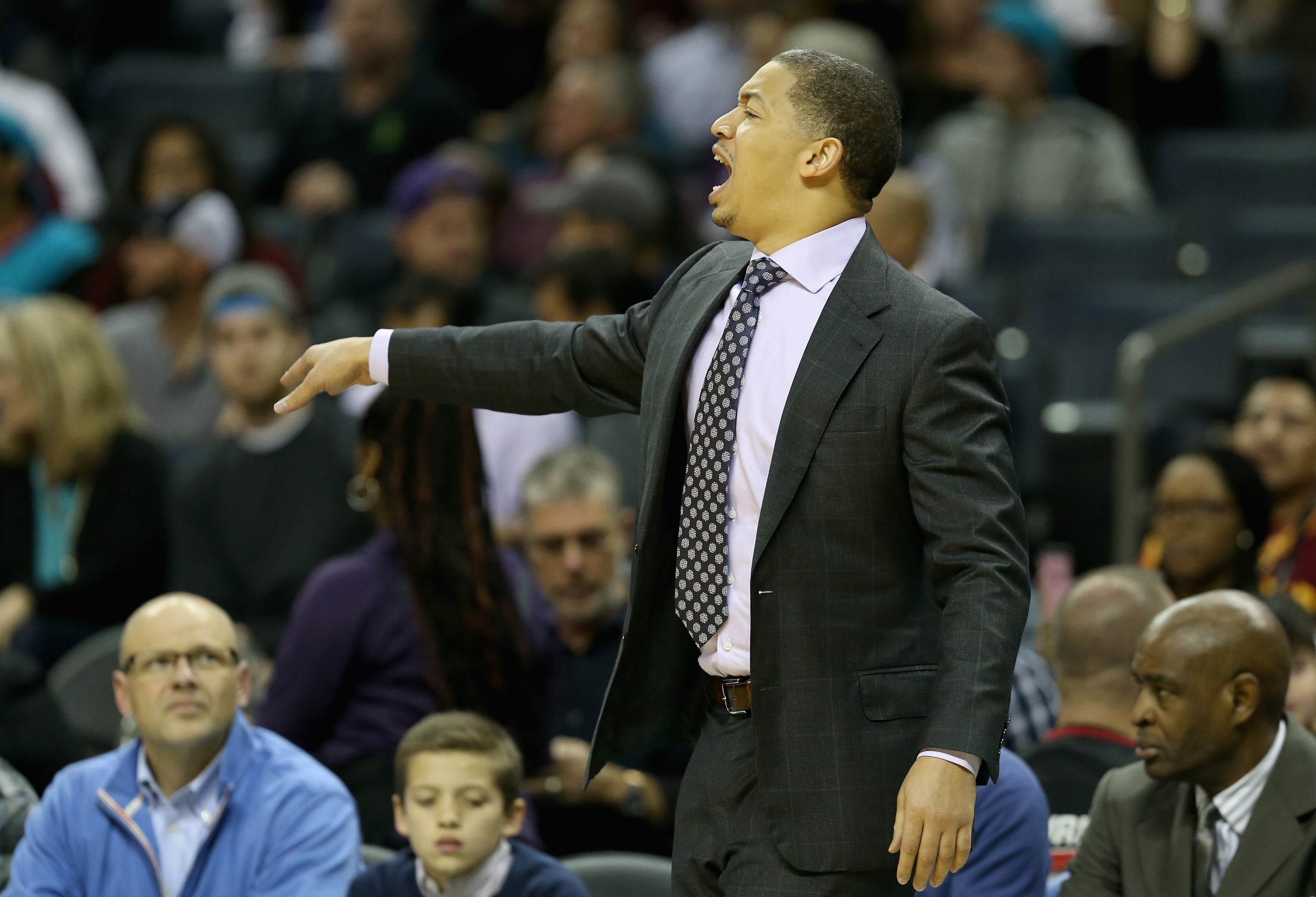 Tyronn Lue tries to point the Cavaliers in the right direction. (Streeter Lecka/Getty Images)