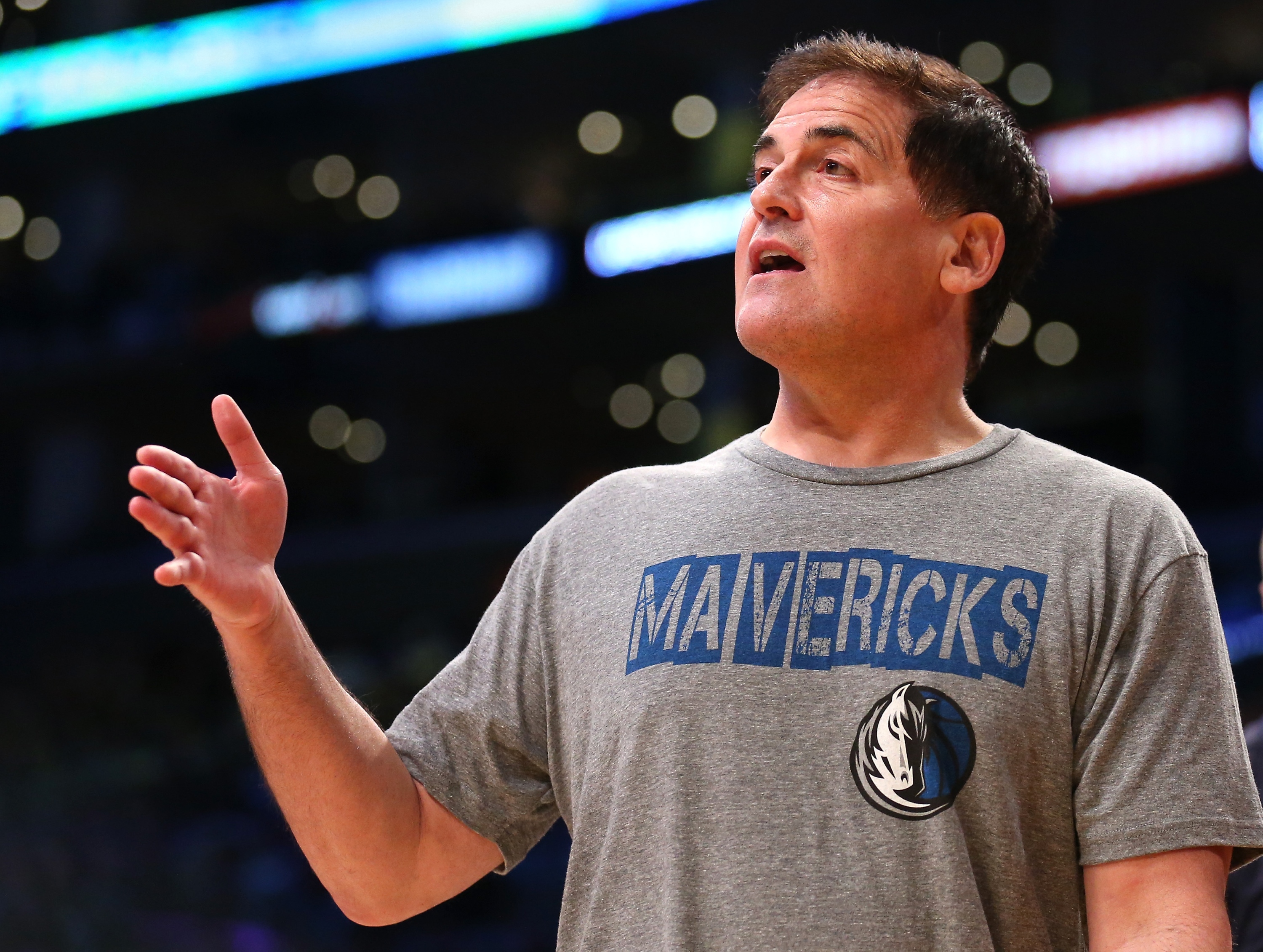 Mark Cuban speaks out of turn. (Stephen Dunn/Getty Images)