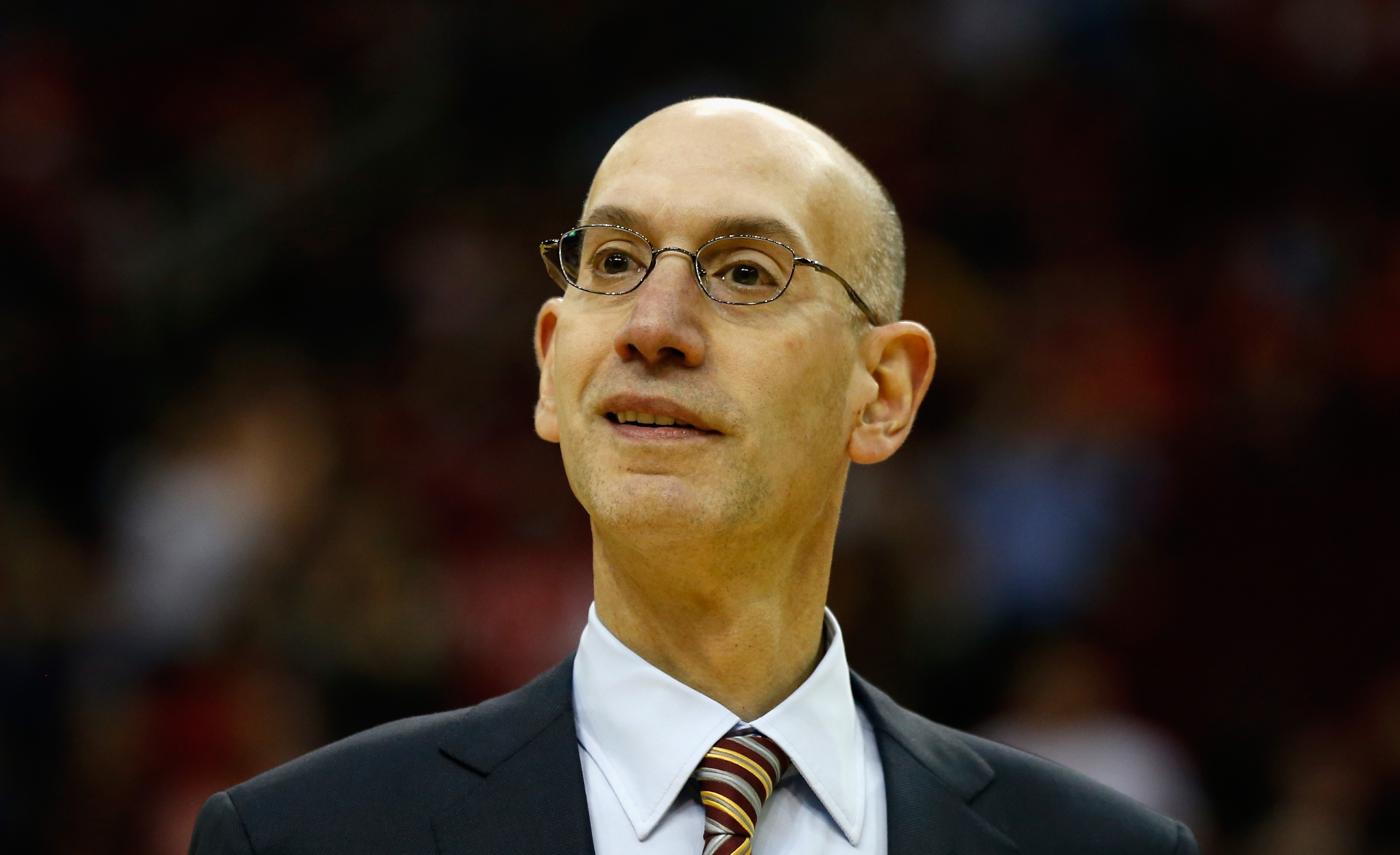 Adam Silver's willing to consider tweaking the lottery, but no changes are imminent. (Scott Halleran/Getty)