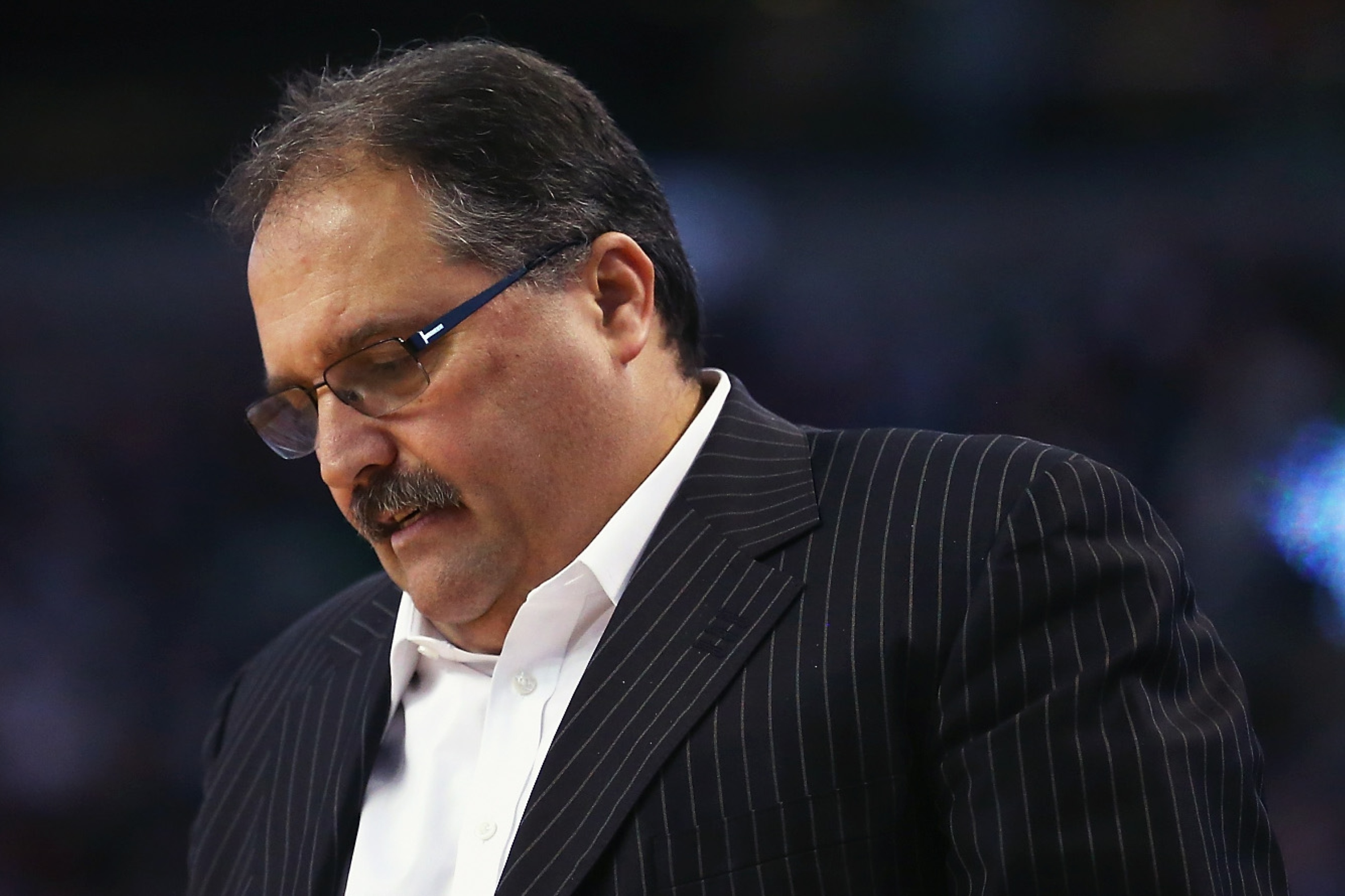 Stan Van Gundy considers nothingness. (Maddie Meyer/Getty Images)