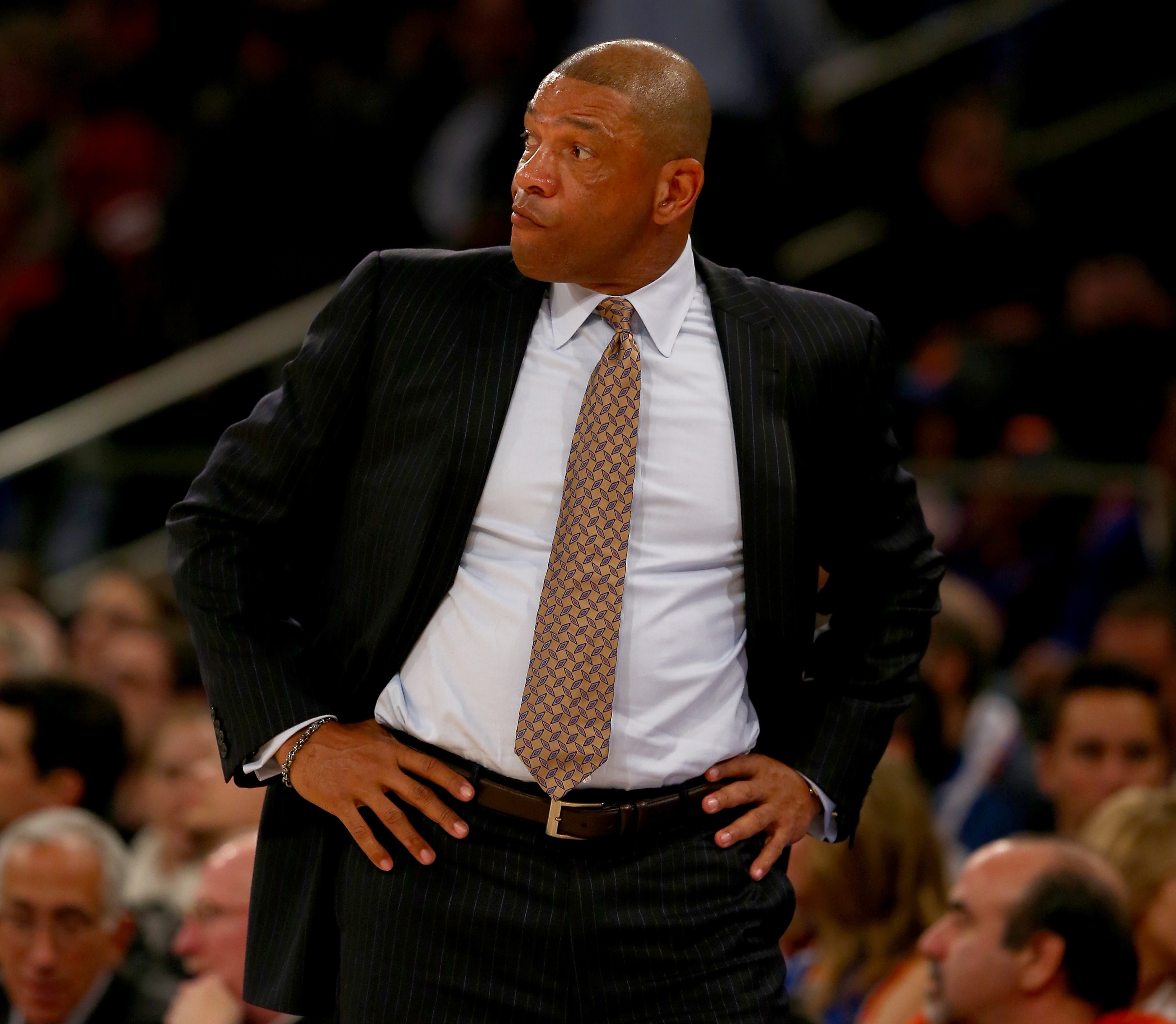 Doc Rivers still has some questions to answer. (Elsa/Getty Images)