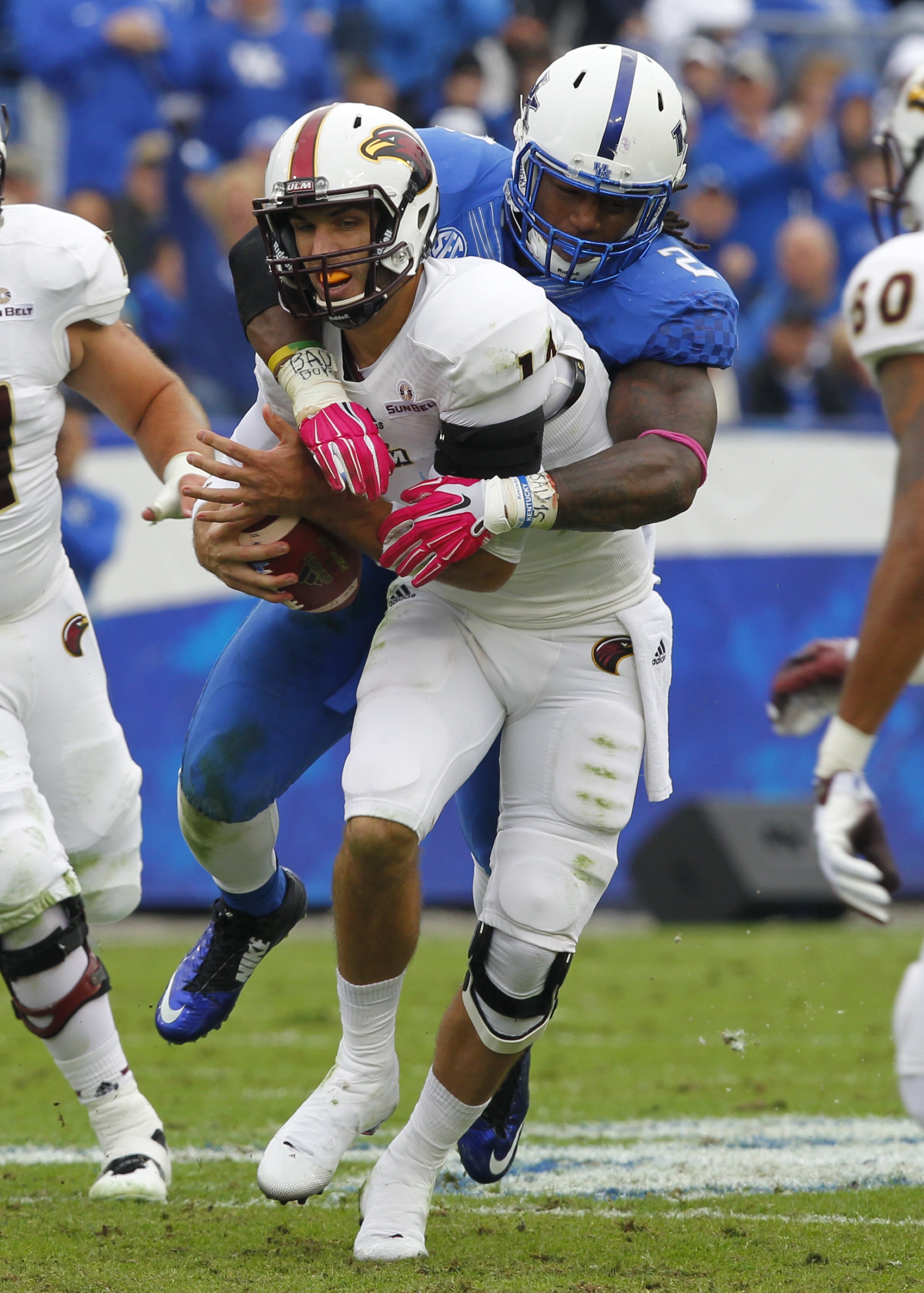Alvin Bud  Dupree gets a sack (Photo by John Sommers II/Getty Images)