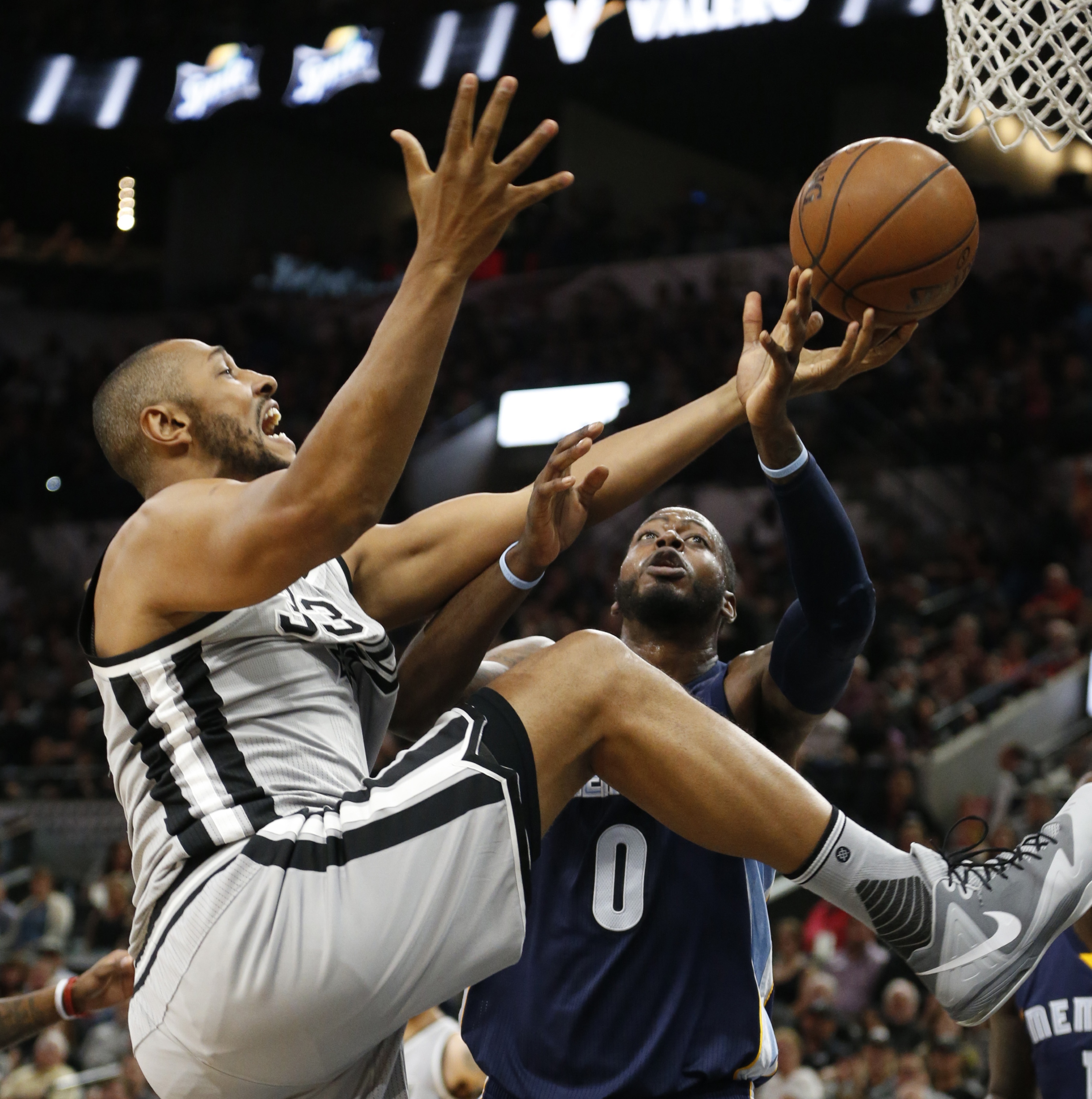 Boris Diaw tries a new exercise routine. (Ronald Cortes/Getty Images)
