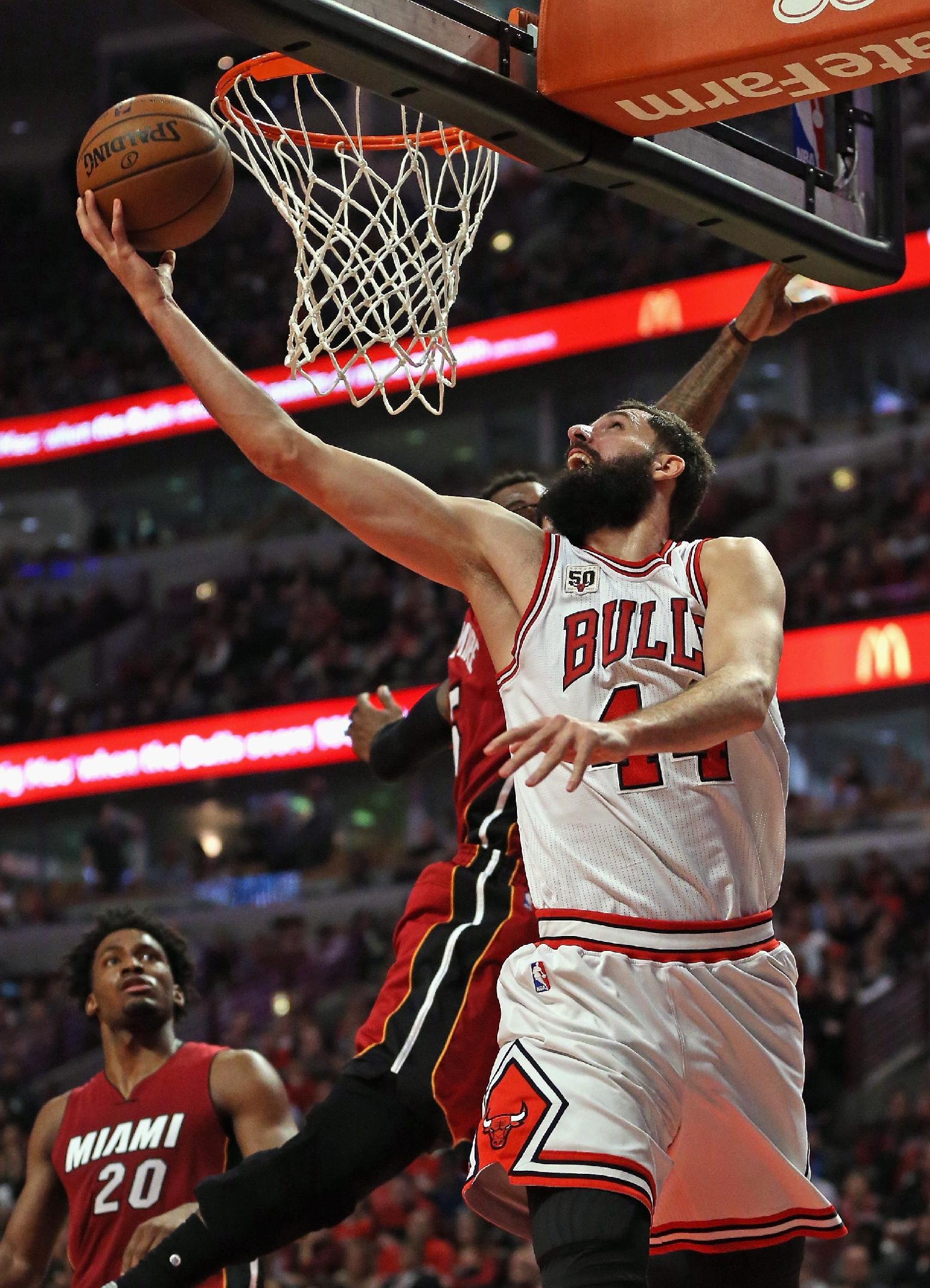 Nikola Mirotic is the latest Bull to hit the injured list. (Jonathan Daniel/Getty Images)