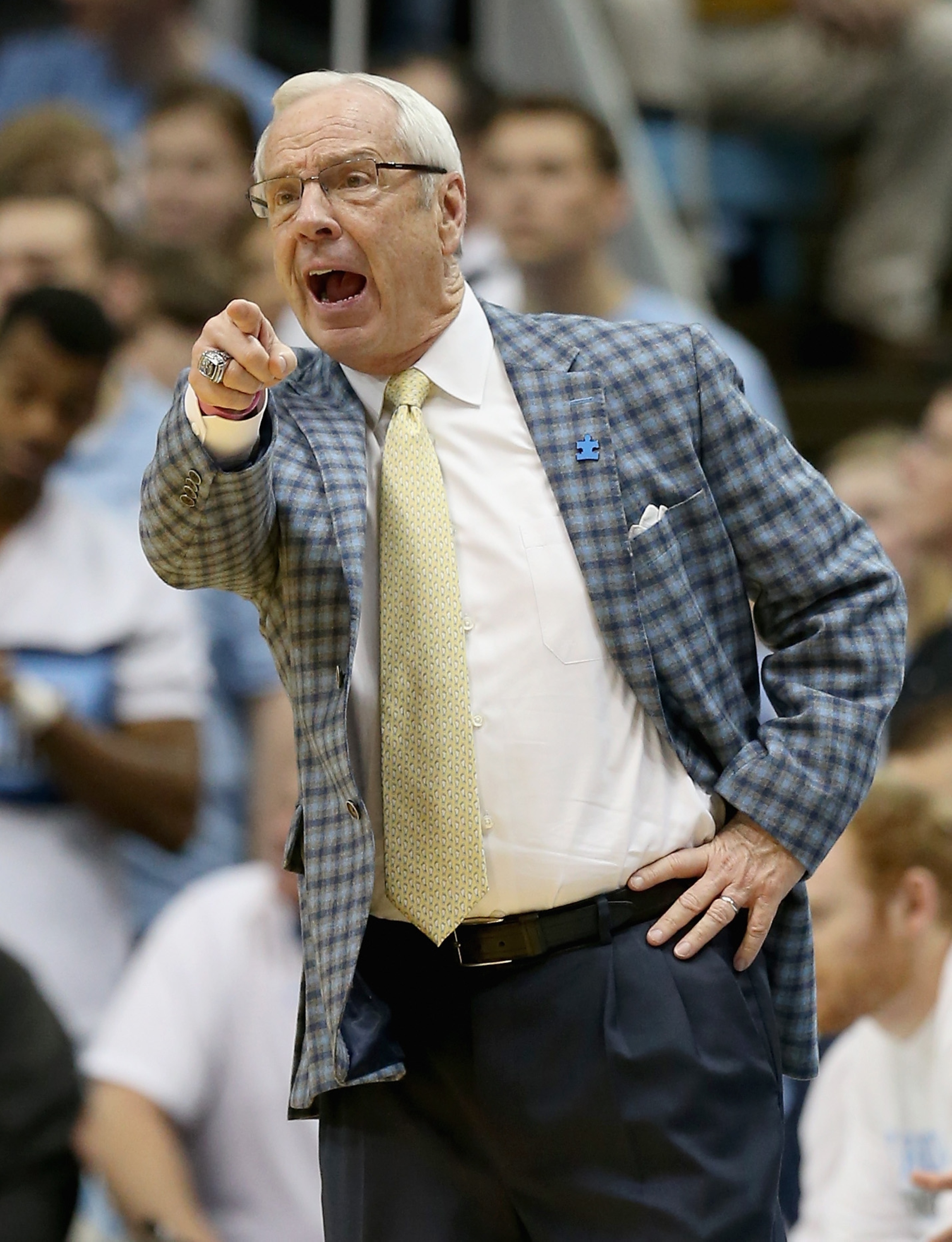 North Carolina coach Roy Williams (Photo by Streeter Lecka/Getty Images)