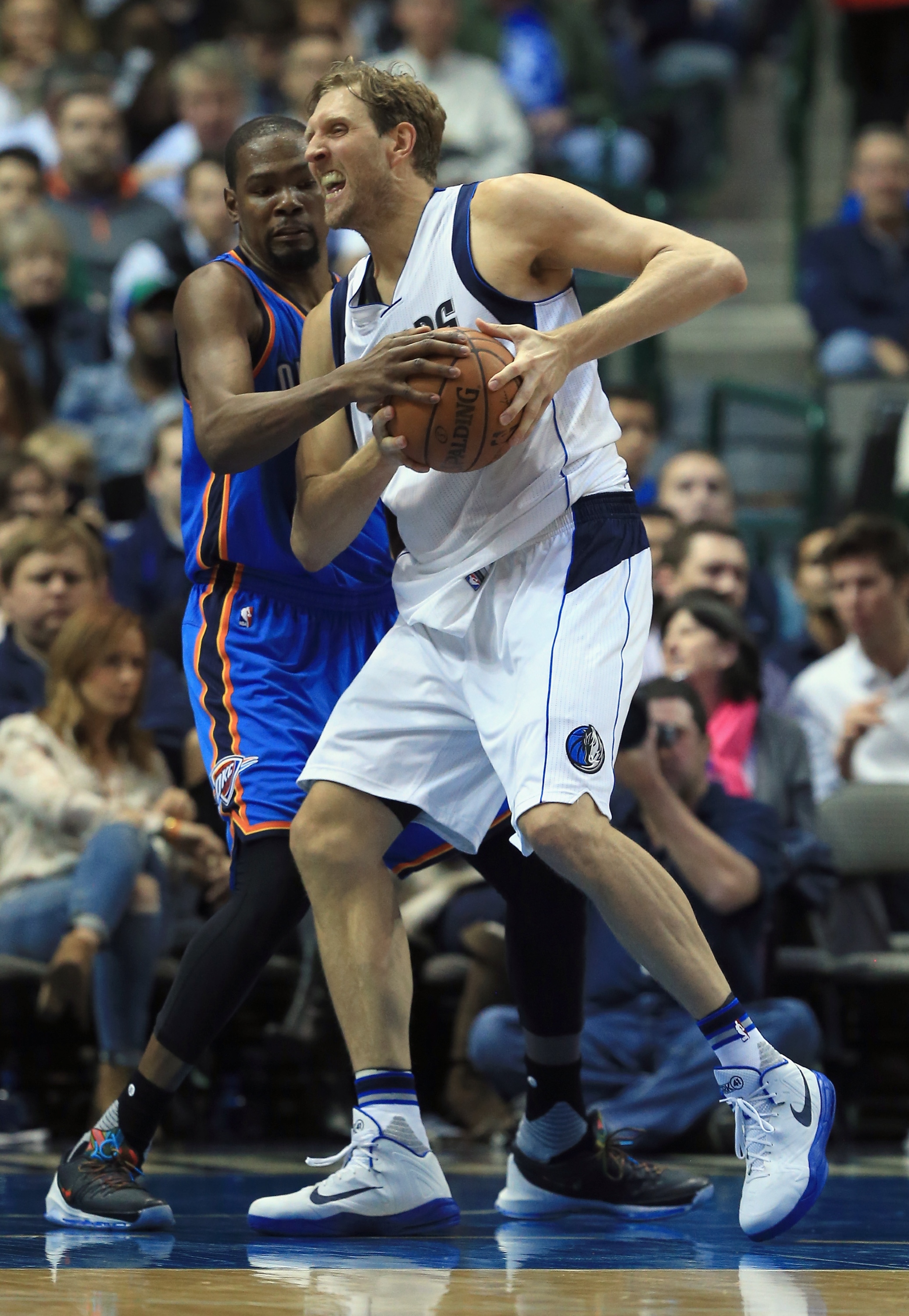 It should be fun to watch Dirk and KD square off. (Tom Pennington/Getty Images)