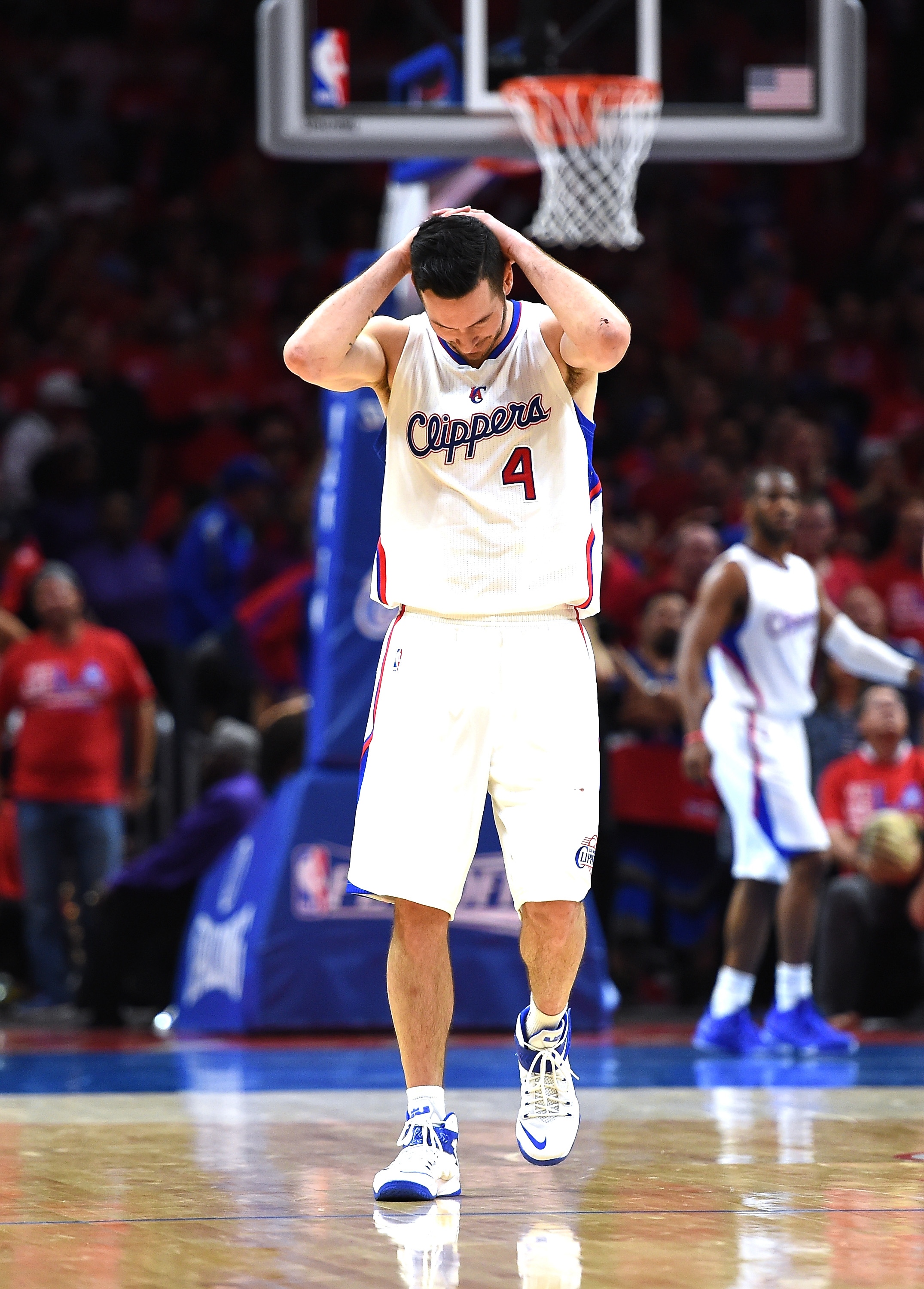 J.J. Redick reacts. (Harry How/Getty Images)