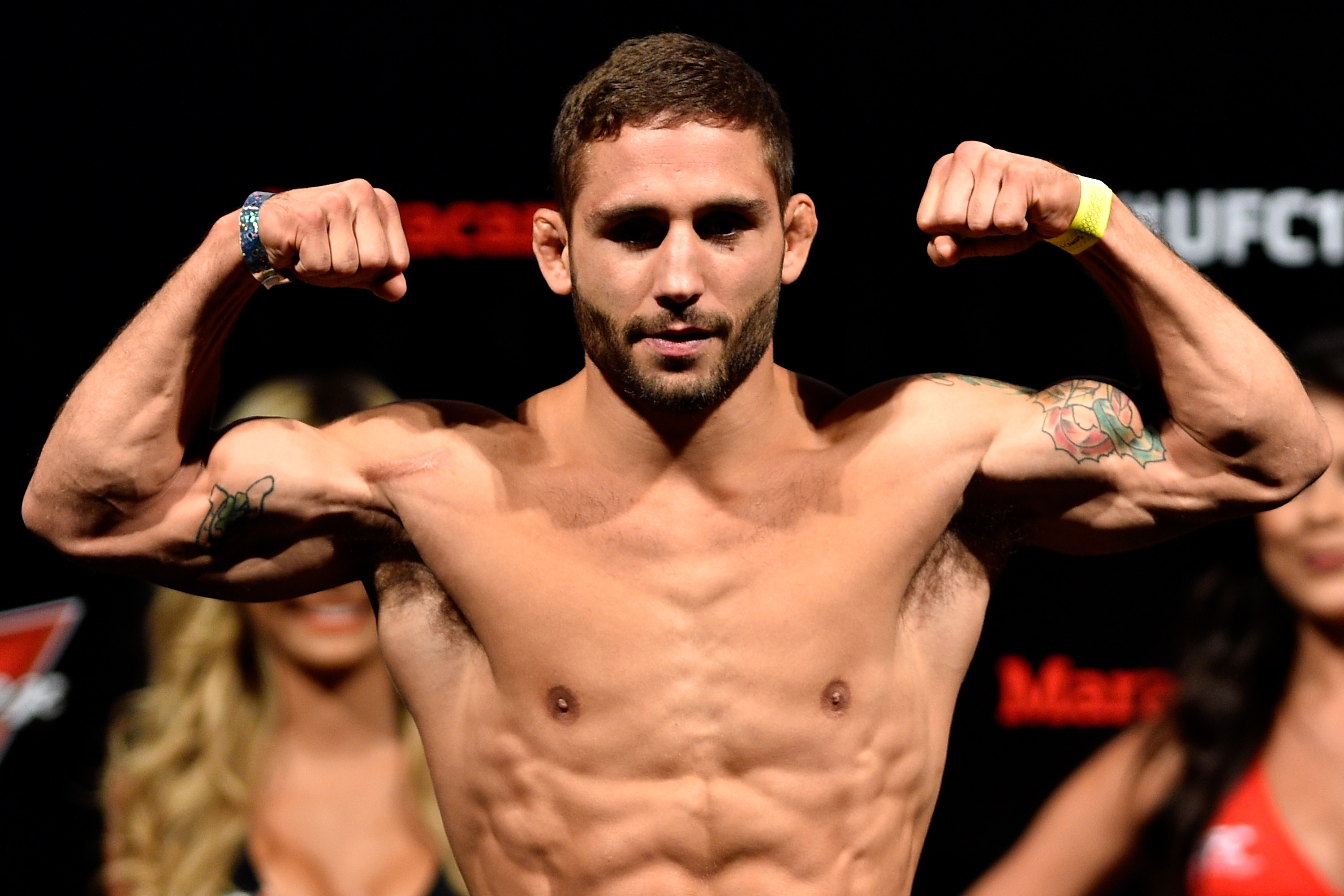 Clay believes challenger Chad Mendes will have his hands raised tonight at UFC 179. (Photo by Buda Mendes/Getty Images)