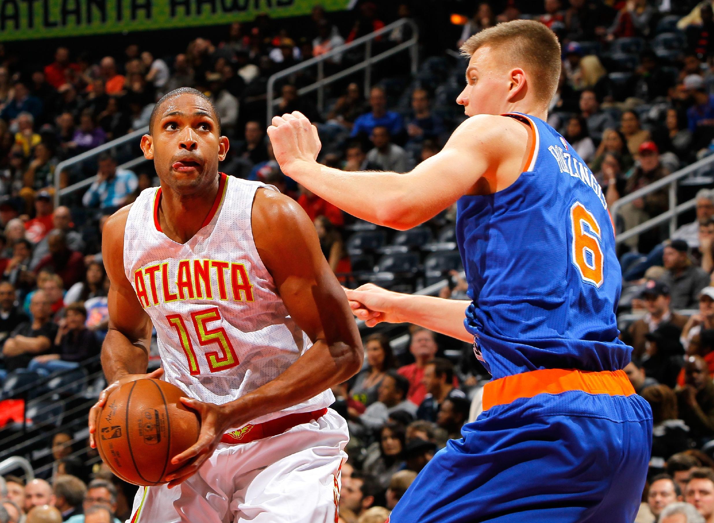 Trading Al Horford would mean starting over in Atlanta. (Kevin C. Cox/Getty Images)