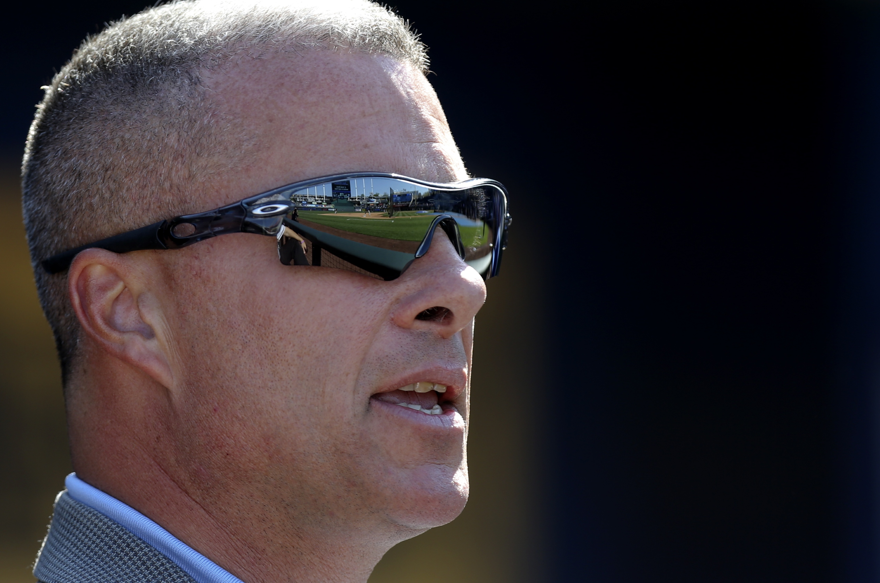 Royals general manager Dayton Moore was an important figure in 2015. (Getty Images)