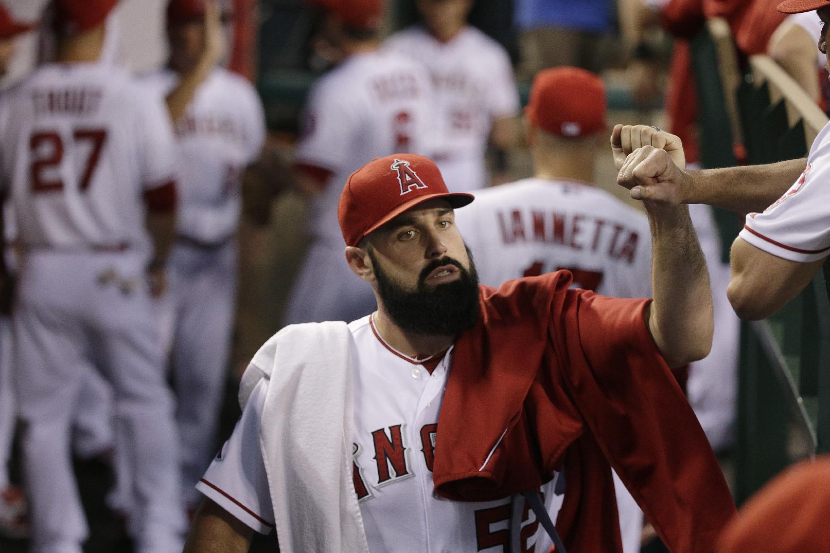 Matt Shoemaker's health could be a big factor for the Angels in October. (AP)