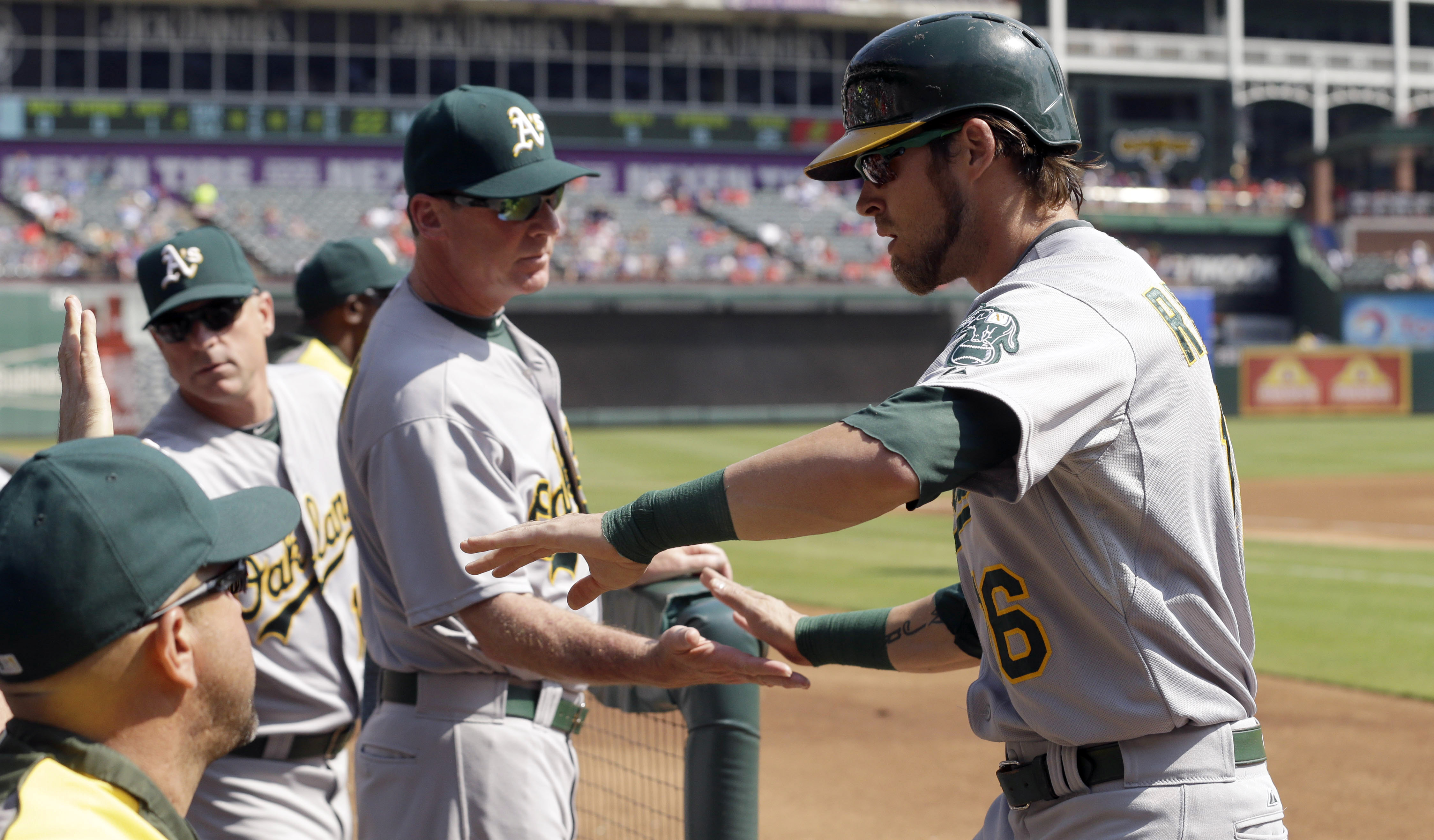 Josh Reddick is Oakland's hottest bat at the moment. (AP)