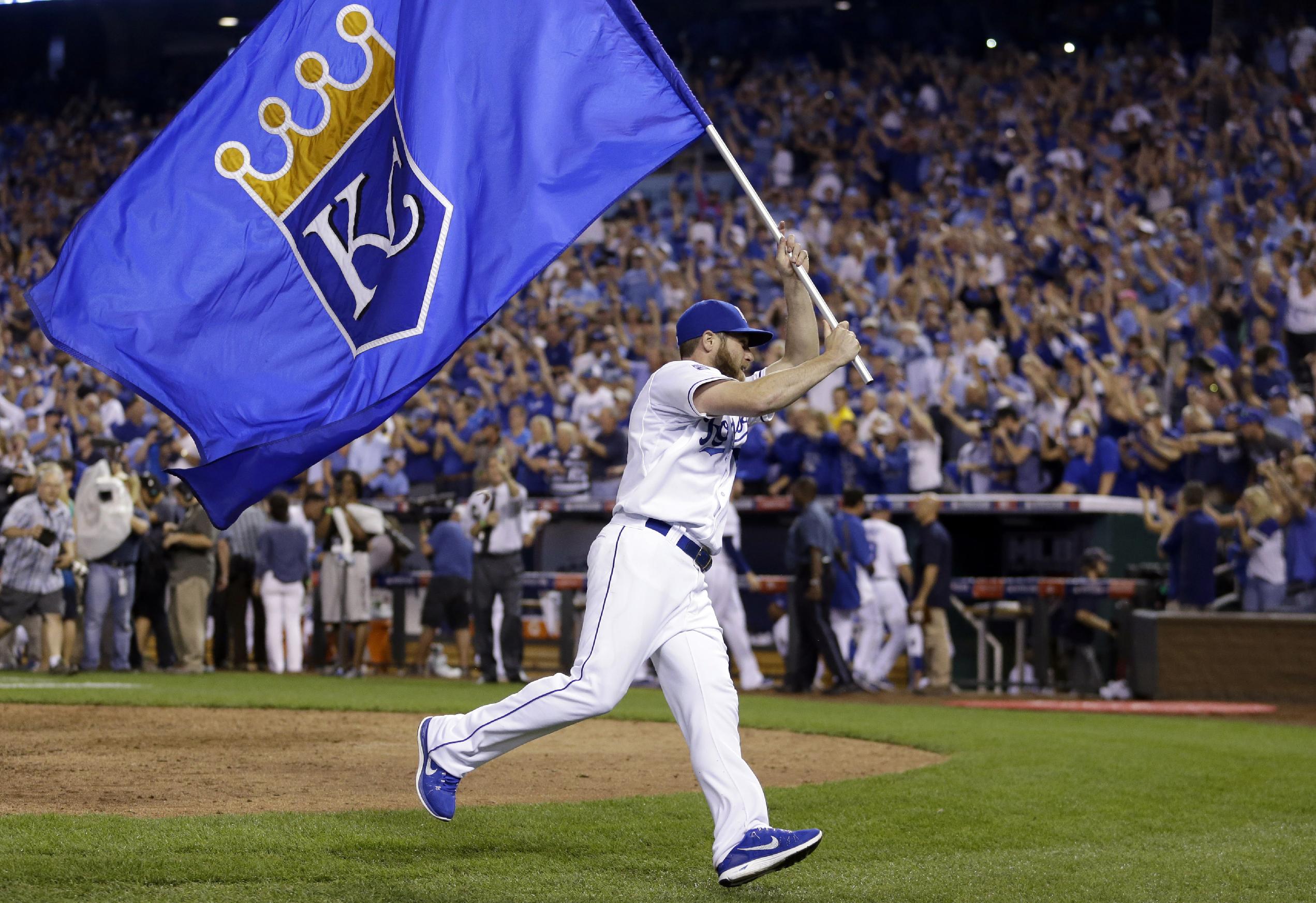 Greg Holland's having a big week — this celebration on Tuesday was just the start. (AP)