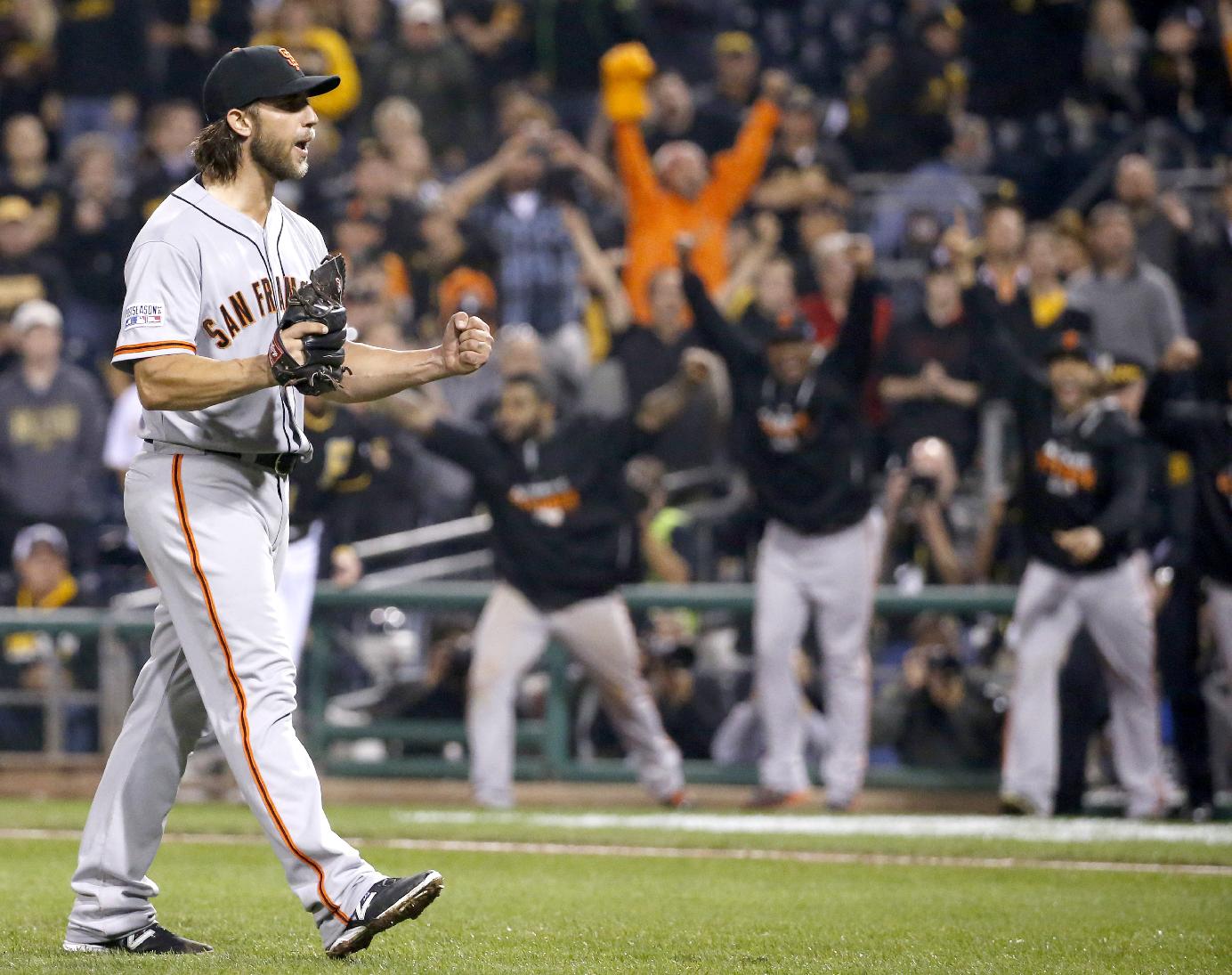 To stay alive, the Nats will have to beat Giants ace Madison Bumgarner. (AP)