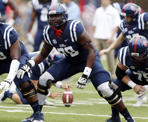 Mississippi OT Laremy Tunsil (AP Photo/Rogelio V. Solis)