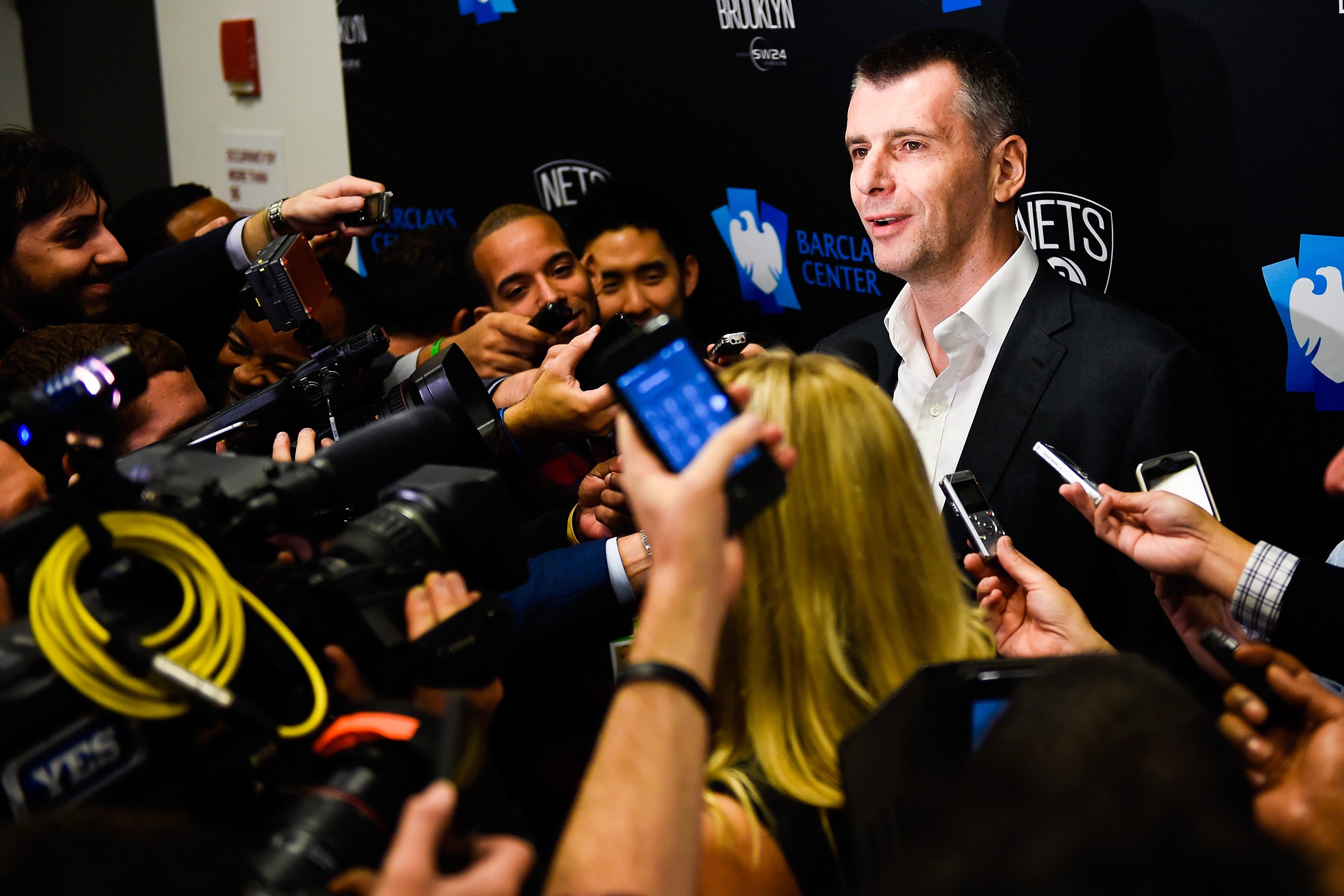 'I know, I know. You have many questions about the stick push-ups.' (Alex Goodlett/Getty)