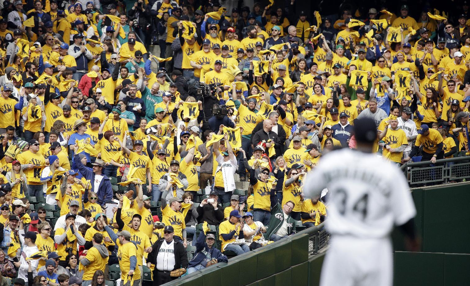 King Felix Hernandez and his court in Seattle. (AP)