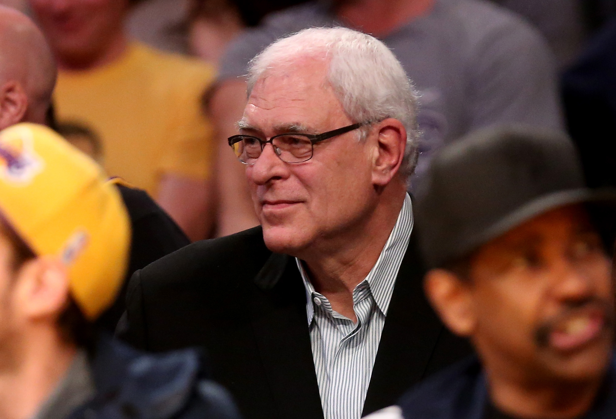 Knicks president Phil Jackson will look to be active in free agency this summer. (Stephen Dunn/Getty Images)