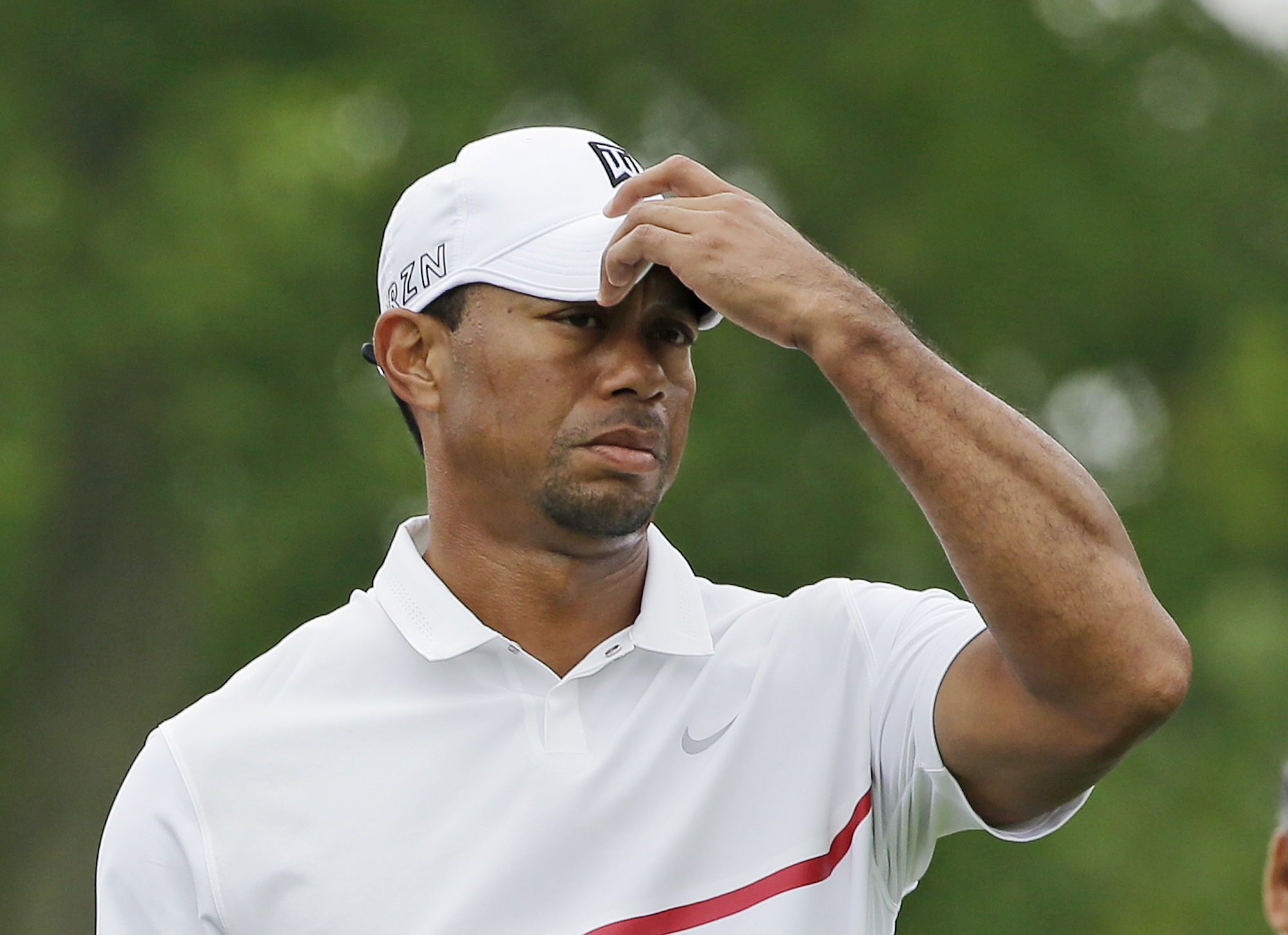 Tiger Woods shot the worst round of his career on Saturday. (AP)