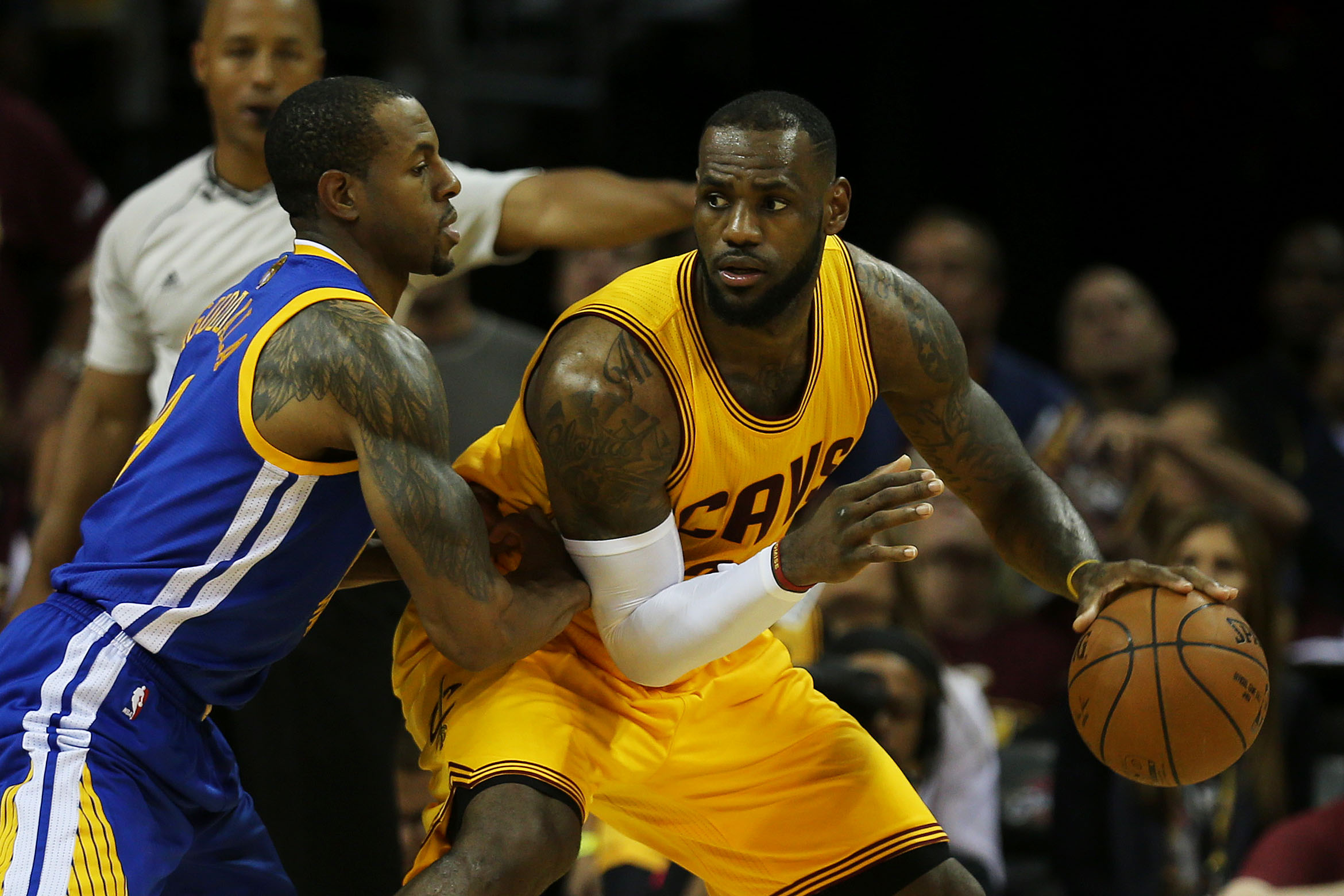 Andre Iguodala will open Game 4 on LeBron James rather than picking him up off the bench. (Mike Ehrmann/Getty Images)