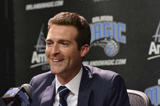 Magic GM Rob Hennigan wants to make the playoffs and target big free agents. (Fernando Medina/NBAE/Getty)