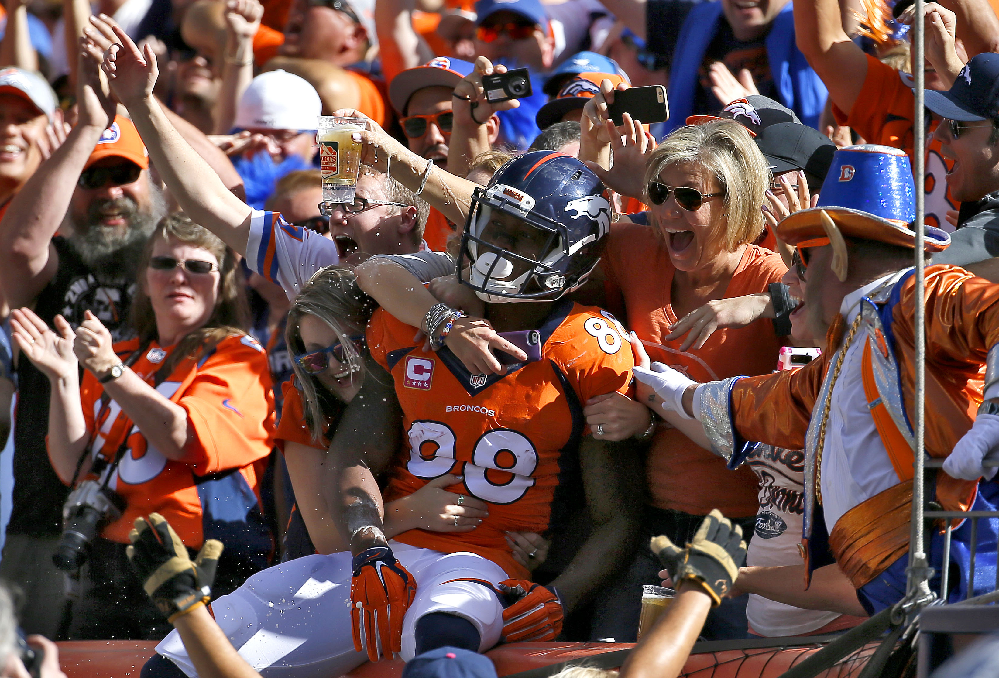 Fantasy owners should feel the Demaryius love. (AP)