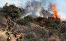 Hillside brush fire in Los Angeles threatens affluent Pacific Palisades homes, forces evacuations