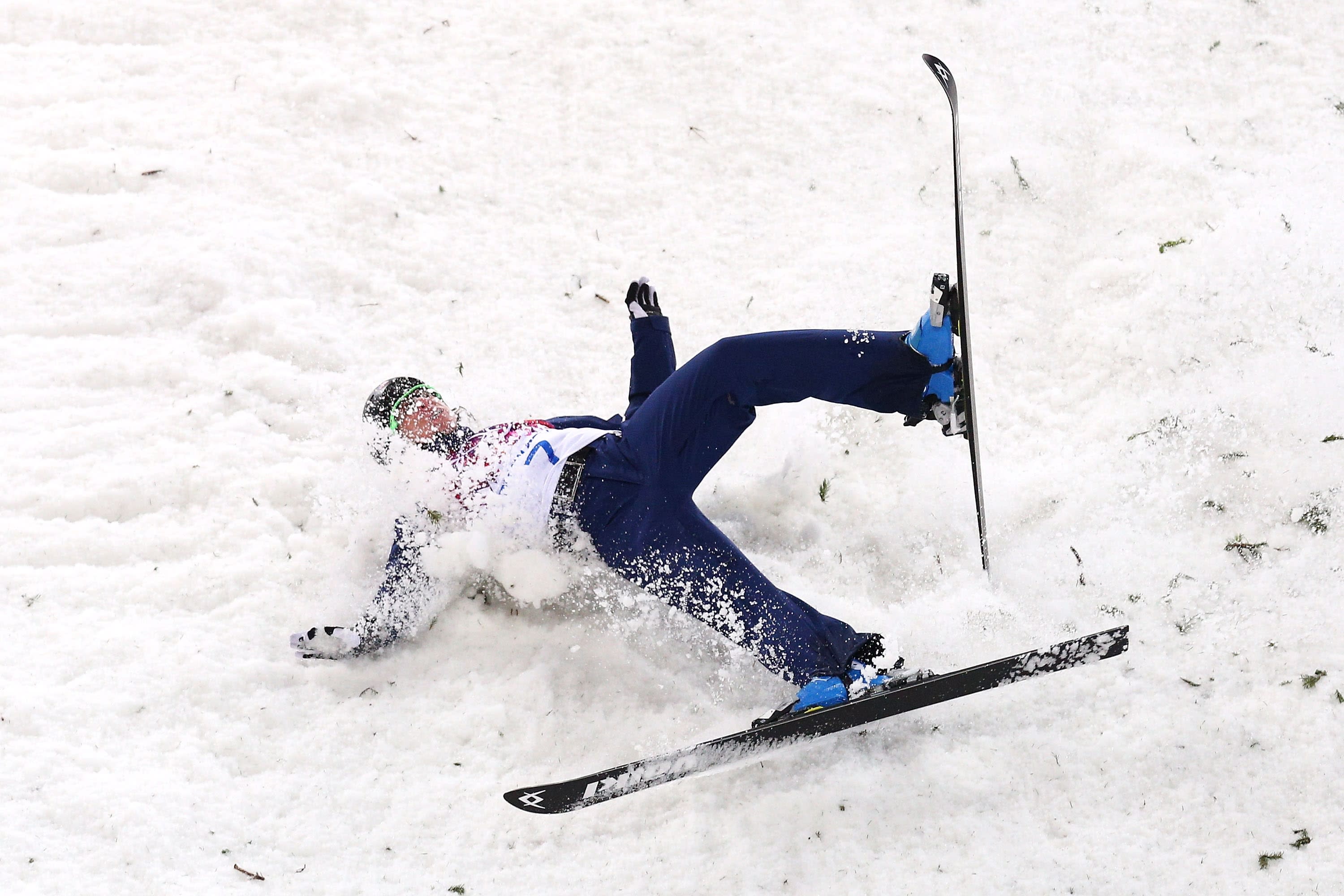 U.S. freestyle aerial skier Emily Cook crashes out of Olympics