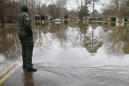 Soggy neighborhoods under flash-flood warning in Mississippi