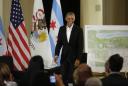 Obama unveils presidential library designs