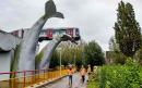 Huge whale's tail sculpture saves Dutch metro train from plummeting into water below