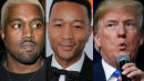 Kanye West And John Legend Talk Trump At Chrissy Teigen's Baby Shower