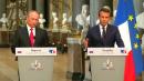 France's Macron, alongside Putin, blasts Russian media meddling