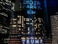 National steelworkers union shines 'Biden Harris' sign on Trump Tower in Chicago