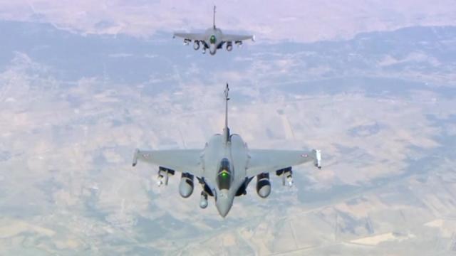 French military releases Iraq air strike video