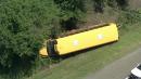 Bus full of campers overturns on NJ Turnpike in Cherry Hill