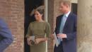 Meghan Markle Stuns in Olive Green Ralph Lauren Dress as She Attends Prince Louis' Christening