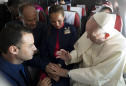 Love in the air: Pope marries couple on papal plane in Chile