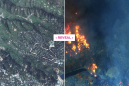Before and after photos show the devastation of the California wildfires