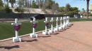 58 crosses stand in Las Vegas in honor of victims killed 1 year ago