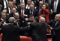Brawl erupts in Turkey's parliament over Syria involvement