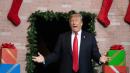 Trump Emerges From A Big Fake Christmas Fireplace, And The Jokes Write Themselves
